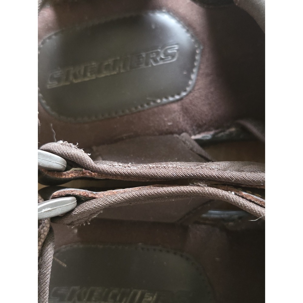 Vtg Skechers Sandals Mens 11 Closed Toe Brown 60848 Cool Summer 90s Y2k Comfort - Picture 10 of 11